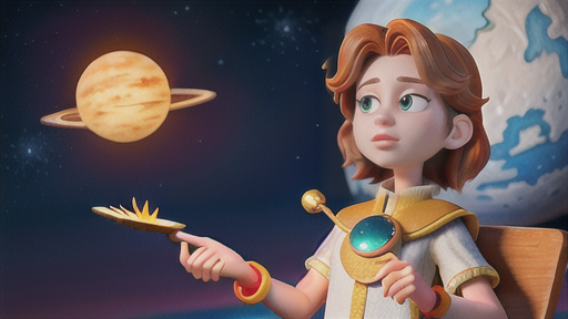 均等に広がる惑星の配置